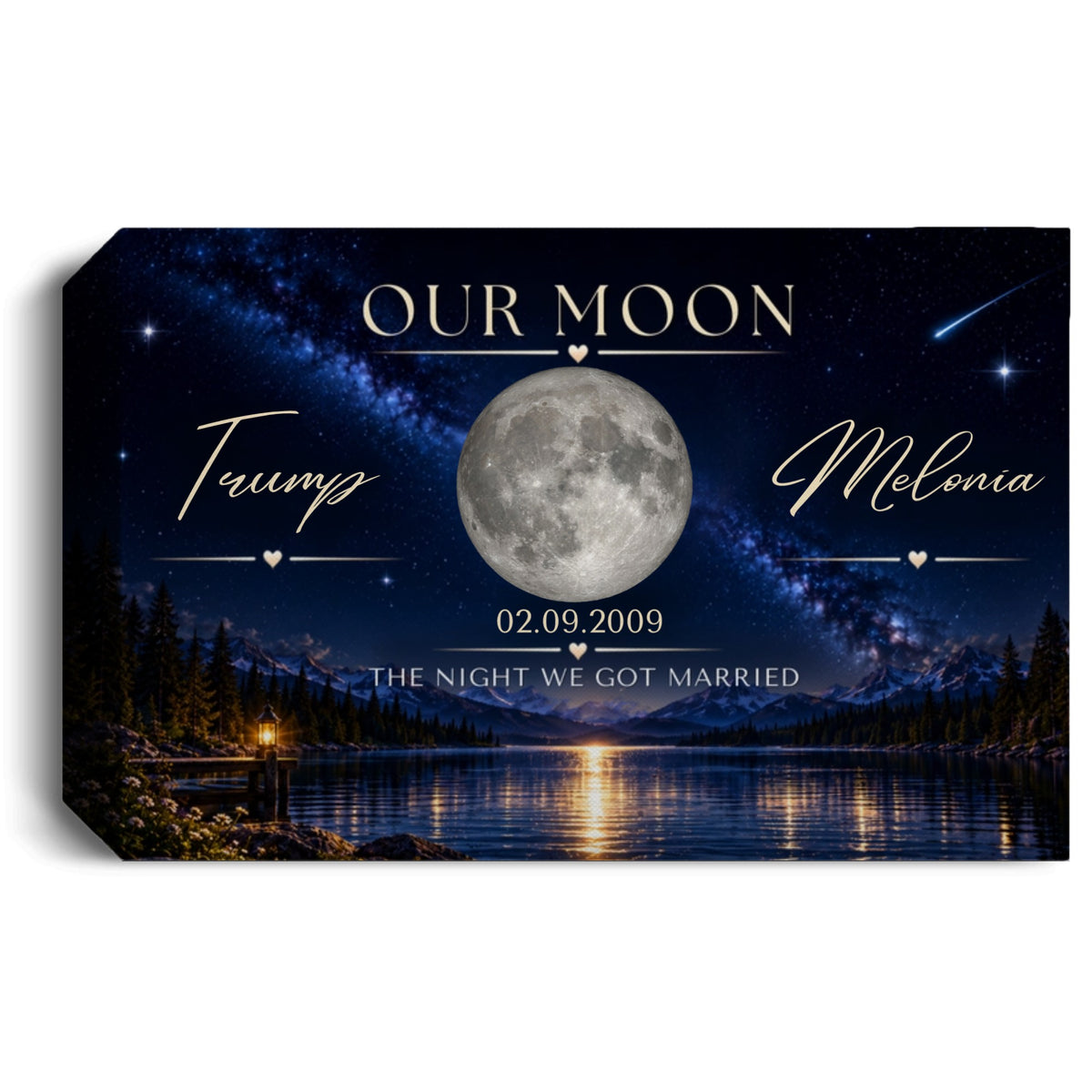 Personalized Wedding Anniversary Canvas