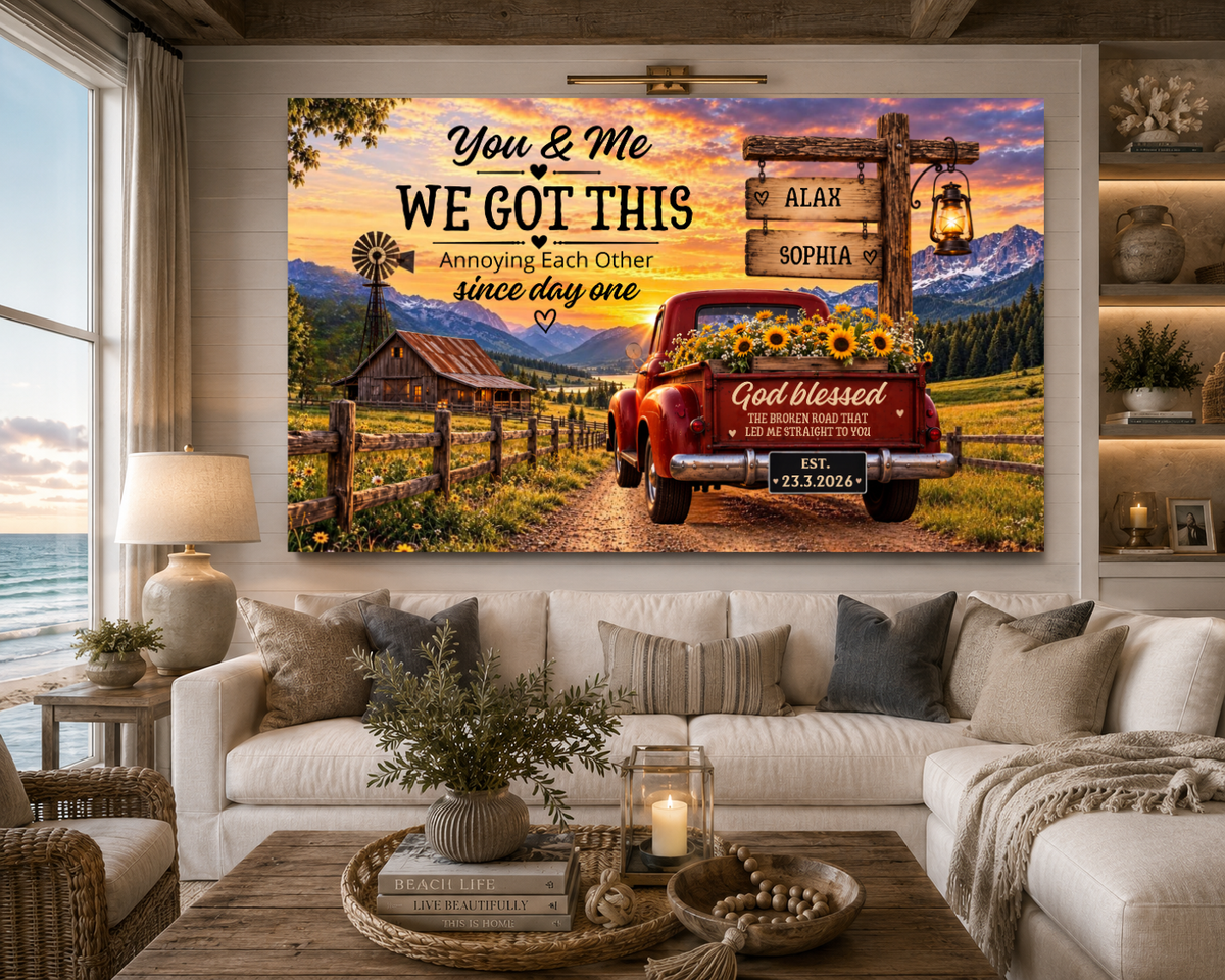 Personalized Red Truck Anniversary Gift