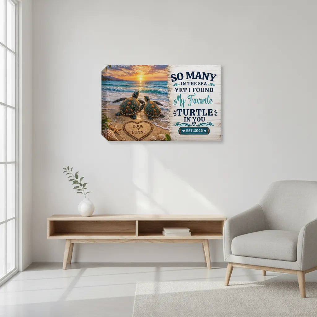 My Favorite Turtle Beach Canvas