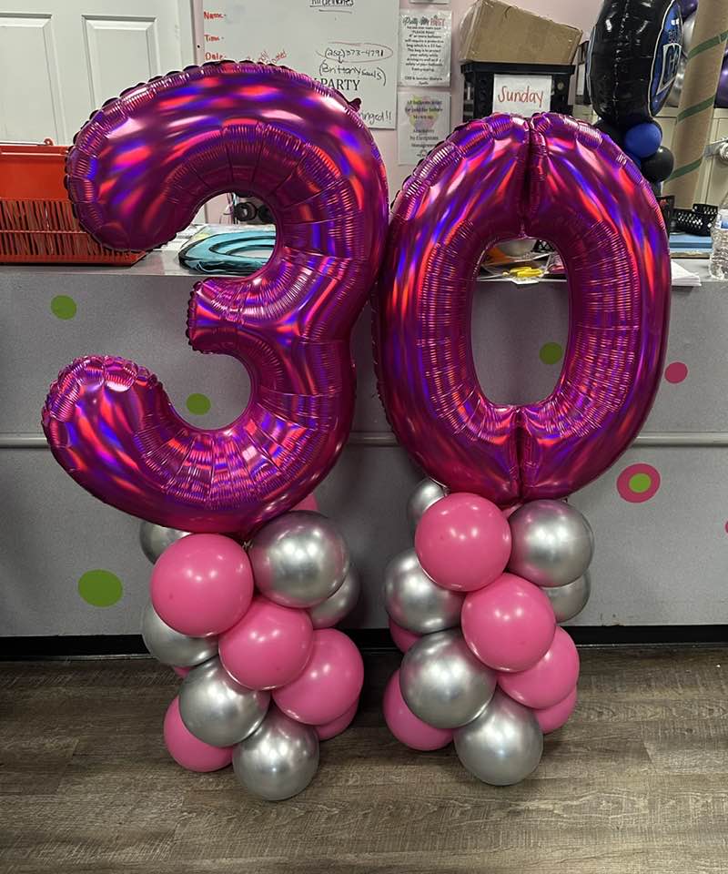 Number Balloon Bouquet